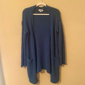 Navy Popcorn Cardigan